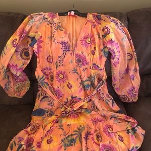 Banjanan floral long sleeve mini dress size M